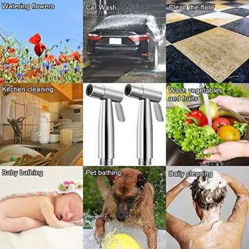 Mudder Bidet Sprayer Head Set Durable Stainless Steel