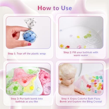 Fun 34 Bath Bombs with Surprise Toys for Kids