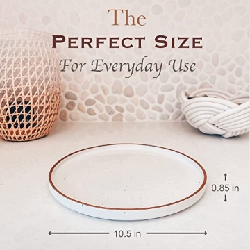 Mora Porcelain Dinner Plate Set - Elegant Durable Safe