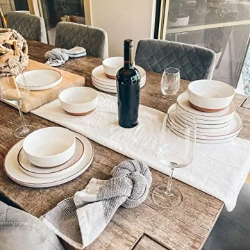 Mora Porcelain Dinner Plate Set - Elegant Durable Safe