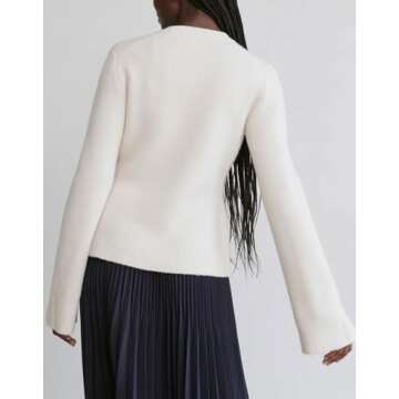 YEXPINE Women's Cardigan Sweaters Long Sleeve Button Down Casual Lightweight Knit Outwear