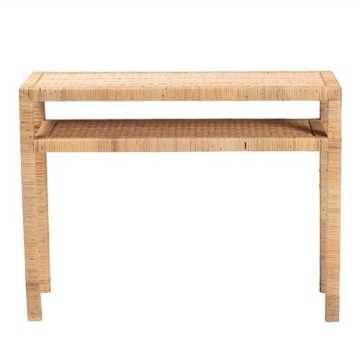 Kalimantan Natural Rattan Console Table for Stylish Decor