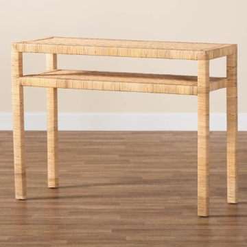 Kalimantan Natural Rattan Console Table for Stylish Decor