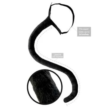 Black Cat Costume for Women, Halloween Masquerade Mask, Lace Ears, Gloves, Tail, Choker Necklace