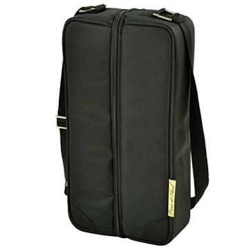 Deluxe Insulated Wine Tote with Glasses & Corkscrew