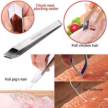 Versatile Cooking Tweezers for Culinary Precision and Comfort