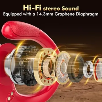 HAOYUYAN Wireless Earbuds - 80H Playtime, Noise Canceling, IPX7 Waterproof Sports Headphones