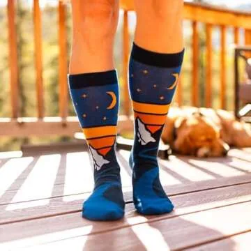 Funny Socks for Adventure Lovers - I'd Rather Be in the Mountains