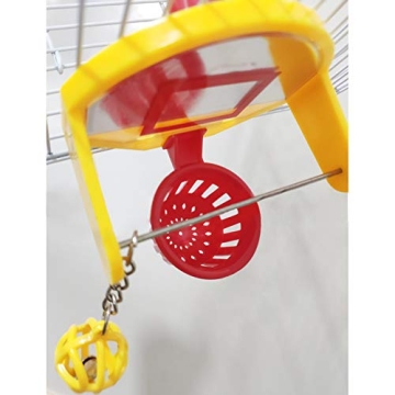 Engaging QBLEEV Bird Basketball Toy for Active Birds