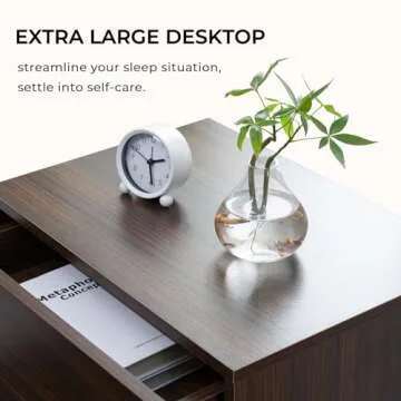 i-aplus LED Night Stand Set of 2 for Modern Bedrooms