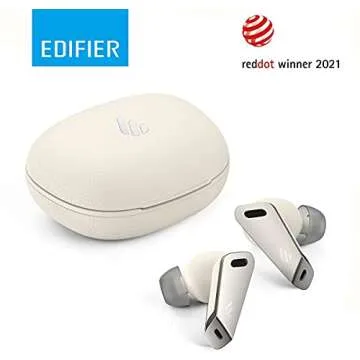 Edifier NB2 Pro True Wireless Earbuds - 6 Mics - Hybrid Active Noise Cancelling - Bluetooth 5.0 Wire...