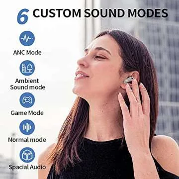 Edifier NB2 Pro True Wireless Earbuds - 6 Mics - Hybrid Active Noise Cancelling - Bluetooth 5.0 Wireless Earphone - 32H Play Time - USB-C - App Control- Ivory