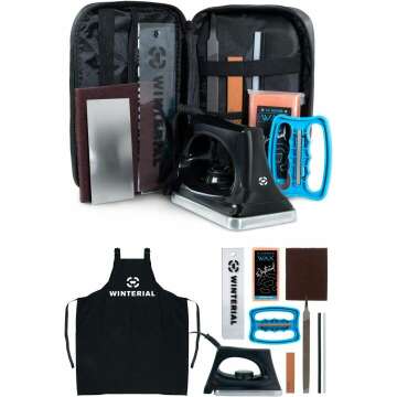 Complete Winterial Snowboard and Ski Tuning Kit - Wax, Iron & Tools Included