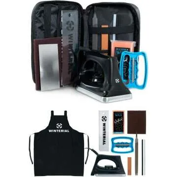 Complete Winterial Snowboard and Ski Tuning Kit - Wax, Iron & Tools Included