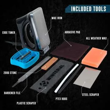 Winterial Snowboard & Ski Tuning Kit Essentials