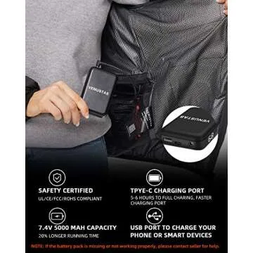 Venustas Dual Control Heated Jacket for Year-Round Comfort