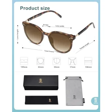 Affordable Stylish SOJOS Round Sunglasses for Everyone