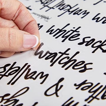 224 Pre-Printed Closet Labels Organize Storage Bins