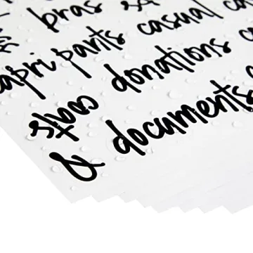 224 Pre-Printed Closet Labels Organize Storage Bins