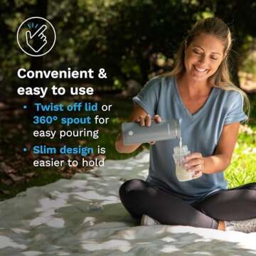 Baby Brezza Superfast Portable Baby Bottle Warmer – 50% Faster - Travel Breastmilk Warmer and Formula Warmer - Safe, Even Heating - Up to 9oz - No Adapters, White