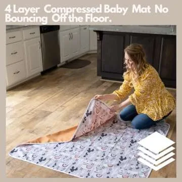 BABYBOET Waterproof Splat Mat for Babies and Toddlers