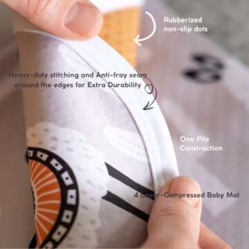 BABYBOET Waterproof Splat Mat for Babies and Toddlers