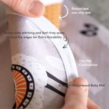 BABYBOET Waterproof Splat Mat for Babies and Toddlers