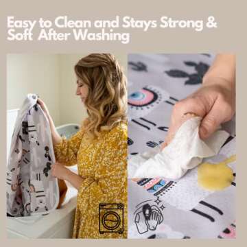 BABYBOET Waterproof Splat Mat for Babies and Toddlers