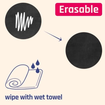 Ultimate Erasable Labels, 50-Pack Chalkboard Stickers