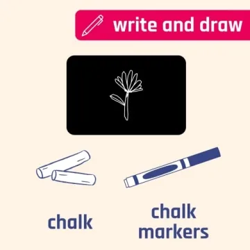 Ultimate Erasable Labels, 50-Pack Chalkboard Stickers