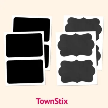 Ultimate Erasable Labels, 50-Pack Chalkboard Stickers