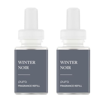 Pura Smart Home Diffuser - 120-Hour Premium Winter Noir Fragrance Refill, 2 Pack
