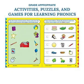Exciting Phonics Workbook for Kindergarten Learning Activities