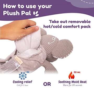 WILD BABY Elephant Weighted Stuffed Animal for Kids