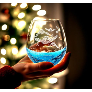 Christmas Gifts for Mom from Daughter, Sea Turtle Gifts for Women, Etched Sea Turtles Family Handmad...