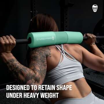 Gymreapers Barbell Squat Pad - Protective Bridge Pad For Hip Thrust, Squats, Lunges - Hip Support, N...