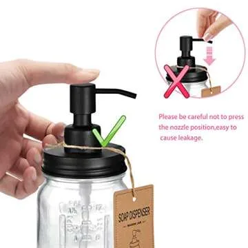 Amolliar Glass Soap Dispensers - Stylish & Eco-Friendly
