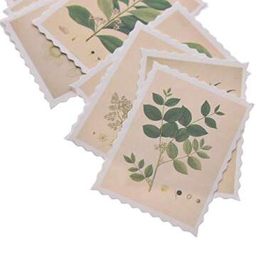 135 Pcs/3 Sets Post Stamp Stickers Vintage Postage Stamps Assortment Adhesive Paper Sticker Decor En...