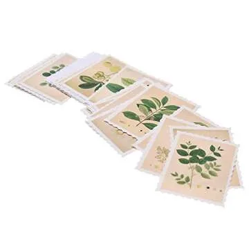 135 Vintage Herb Post Stamp Stickers for Crafting and Journals