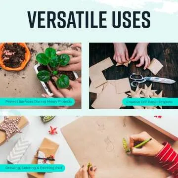 Bryco Goods Jumbo Kraft Paper Roll - Brown - 18" x 2100" (175') - USA Made - Suitable for Packing - Moving - Shipping - Crafts - Wall Art - Bulletin Boards - Floor Covering - Table Runner