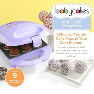 Babycakes Mini Cake Pop Maker Makes 9 Pops Quickly