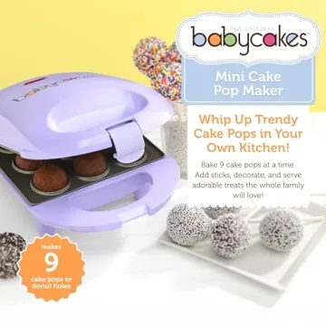 Babycakes Mini Cake Pop Maker Makes 9 Pops Quickly