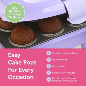 Babycakes Mini Cake Pop Maker Makes 9 Pops Quickly