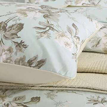Brandream French Country Garden Toile Floral Duvet Cover King Size Bedding Set Cotton Asian Style Ta...