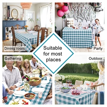Hiasan Checkered Tablecloth - Waterproof, Stylish, and Washable