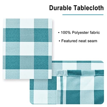 Hiasan Checkered Tablecloth - Waterproof, Stylish, and Washable