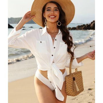 POGTMM Beach Cover-Up Dress: Soft, Trendy & Plus Size