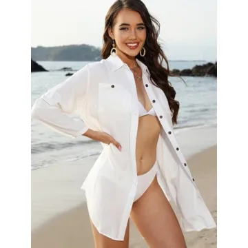 POGTMM Beach Cover-Up Dress: Soft, Trendy & Plus Size