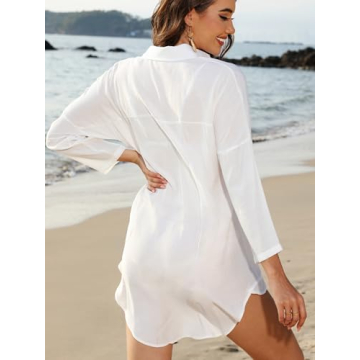POGTMM Beach Cover-Up Dress: Soft, Trendy & Plus Size