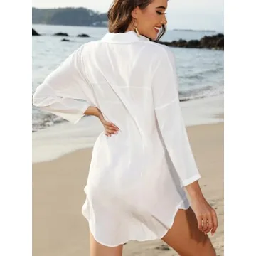 POGTMM Beach Cover-Up Dress: Soft, Trendy & Plus Size
